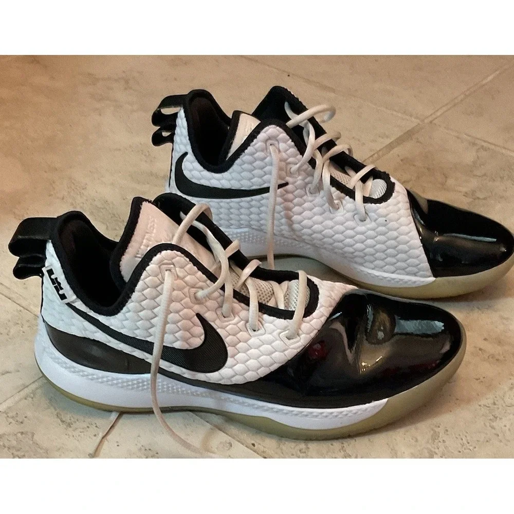 Size 13 - Nike LeBron Witness 3 Premium Concord, Black And White